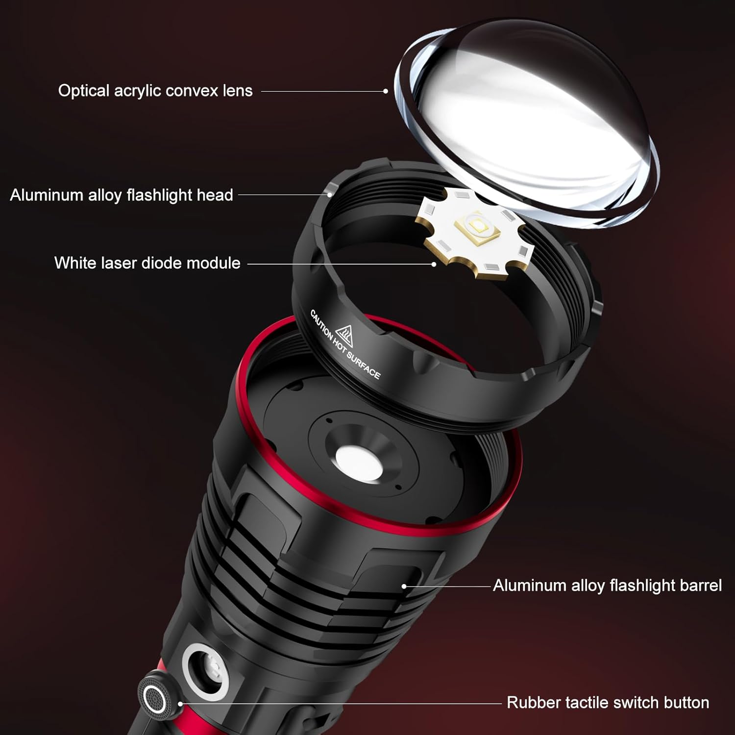 SkyFire 1209Pro Extra-Large Super Bright Flashlight