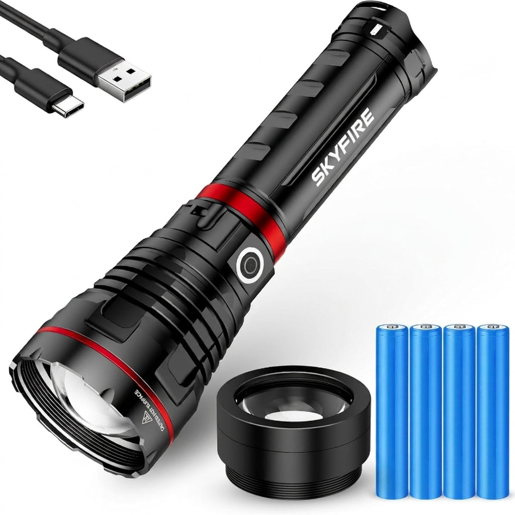 Linterna súper brillante extragrande SkyFire 1209