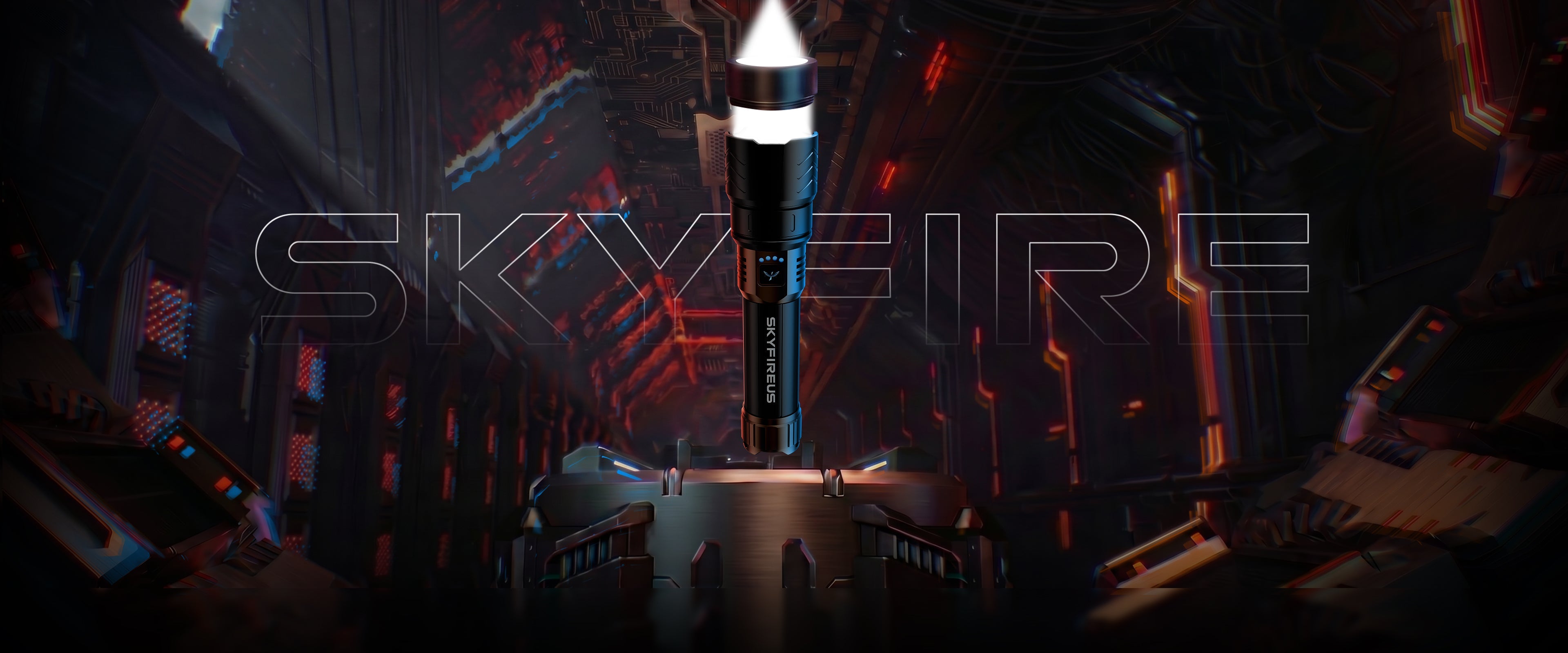 Skyfire high-power flashlight