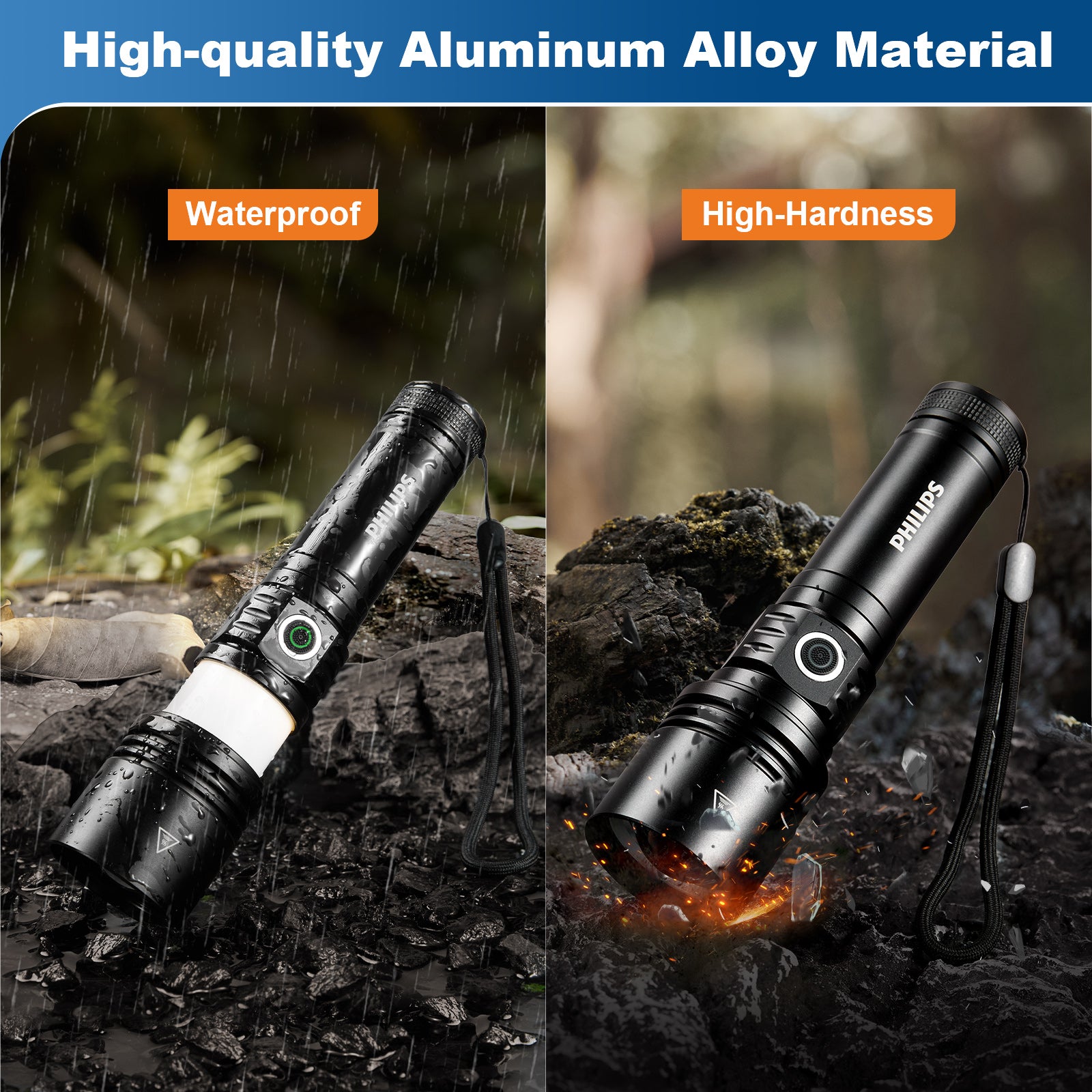 PHILIPS 5158 FLASHLIGHT CampingLight & Fire-Starting