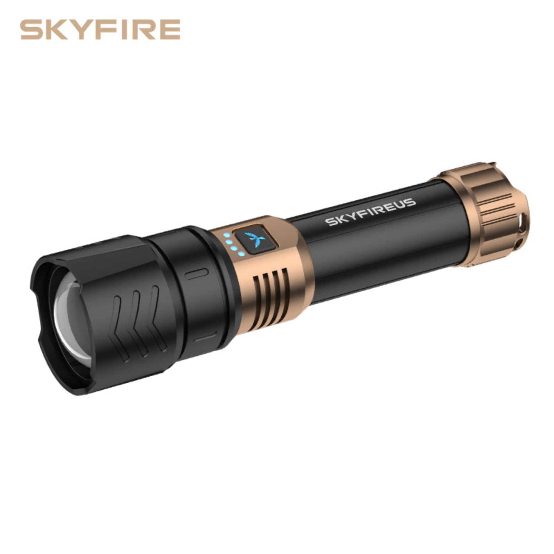 SKYFIRE 1097 Rechargeable Tactical Flashlight - 1300 Hight Lumens