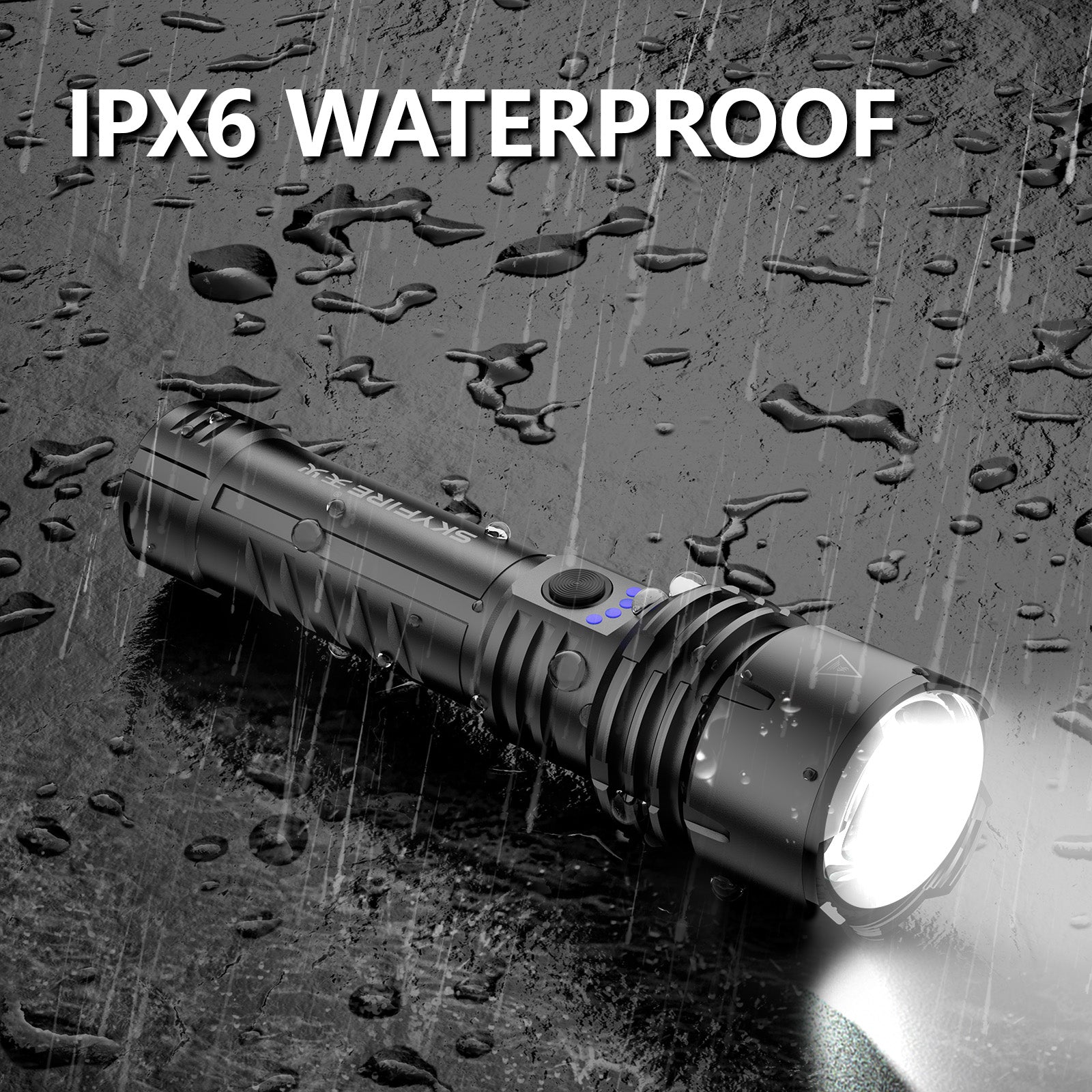 SkyFire 1376 Upgraded High-Power Flashlight