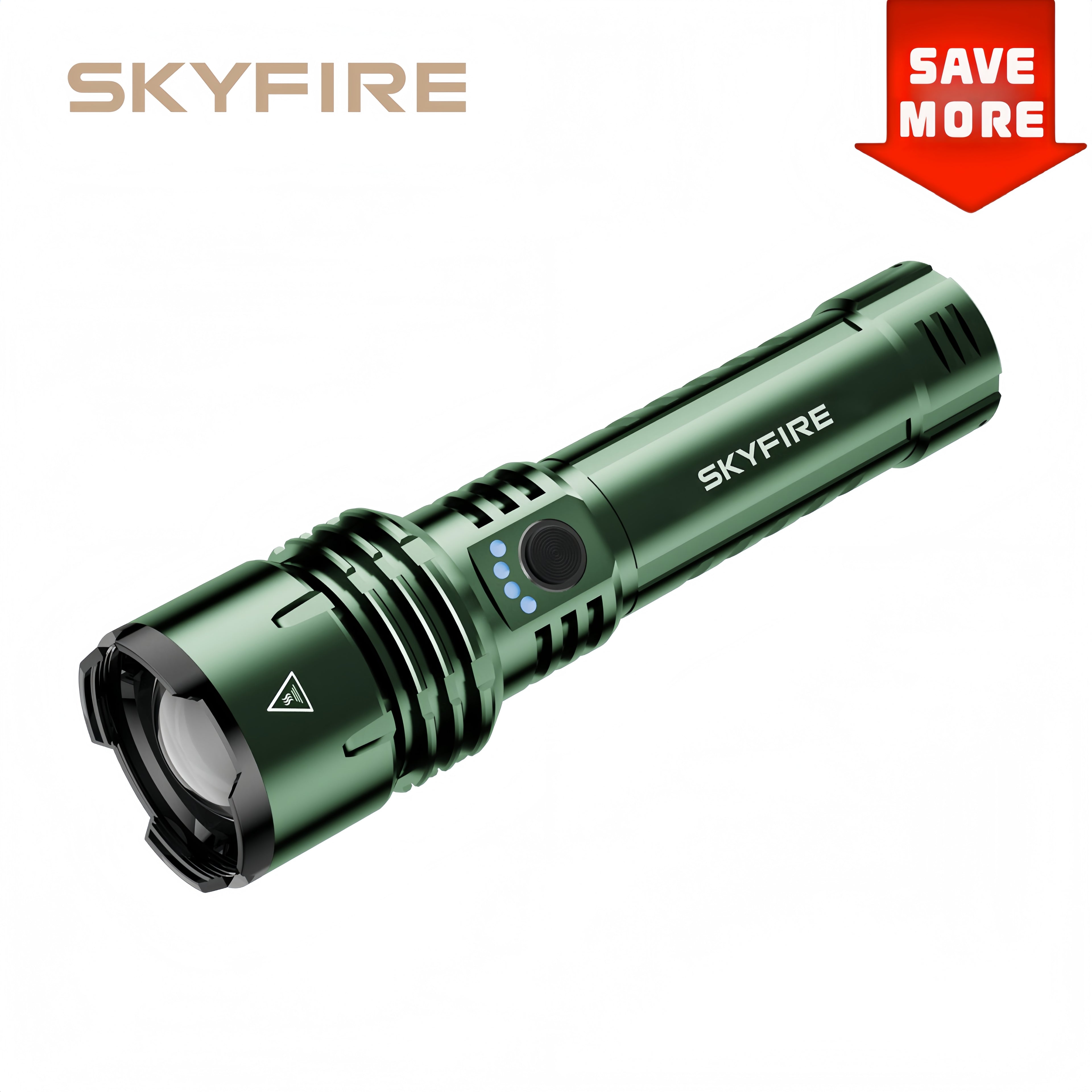 SkyFire® 1376 Upgraded High-Power Flashlight