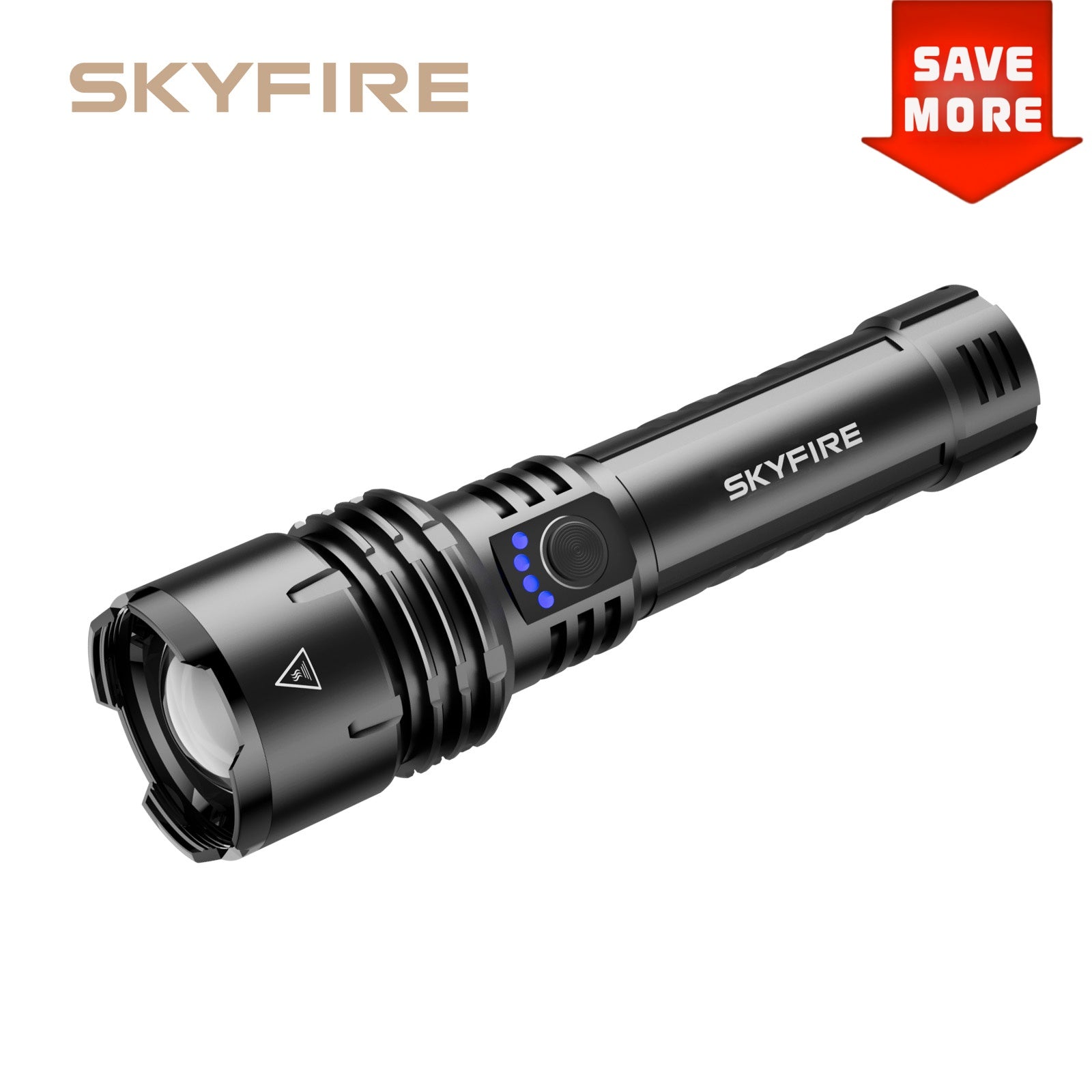 SkyFire® 1376 Upgraded High-Power Flashlight