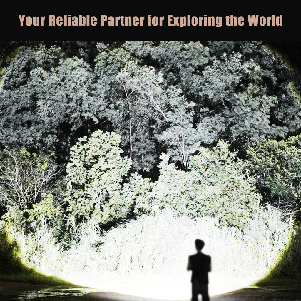 SKYFIRE 2000J Rechargeable Tactical Flashlight - 1800 Lumens