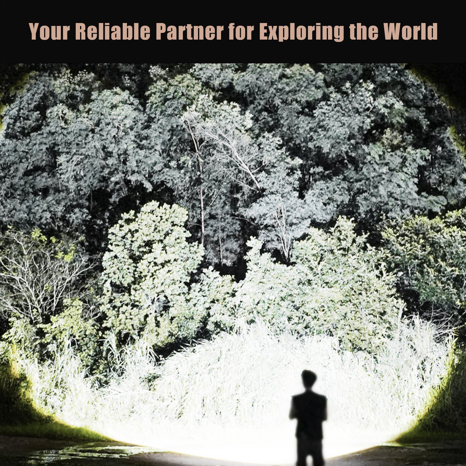 SKYFIRE 2000J Rechargeable Tactical Flashlight - 1800 Lumens