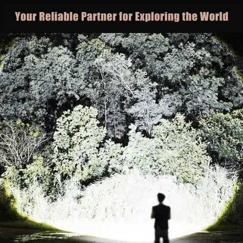 SKYFIRE 2000J Rechargeable Tactical Flashlight - 1800 Lumens