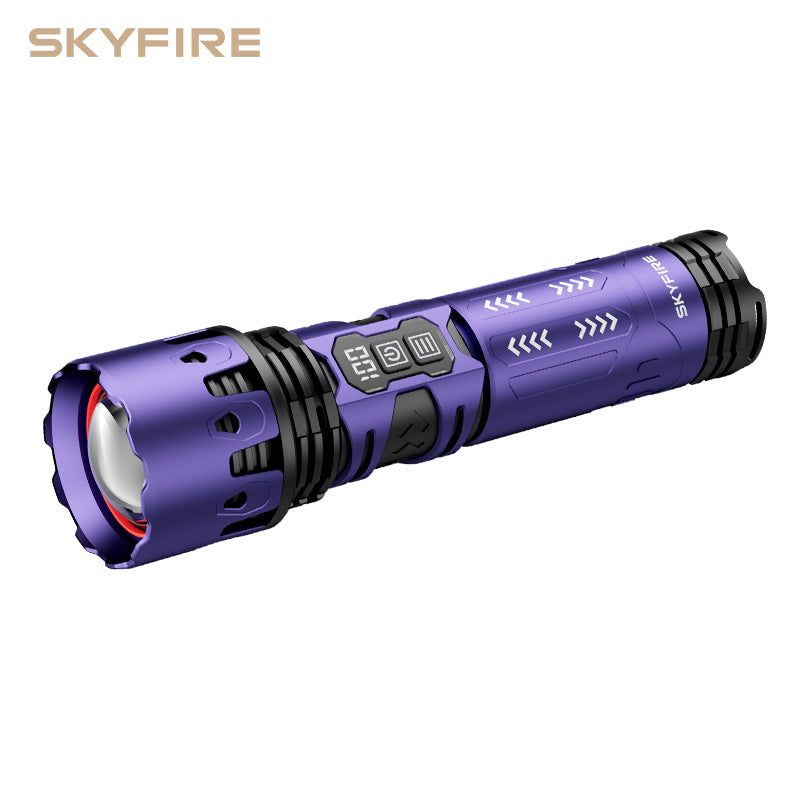 SKYFIRE 2011 Tactical Flashlight – 1300 Lumens, Dual-Color Lantern