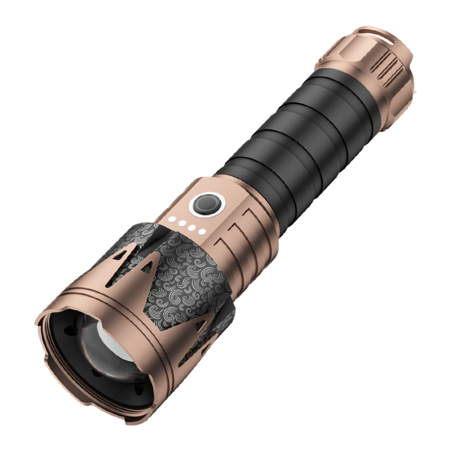 SKYFIRE 2000J Rechargeable Tactical Flashlight - 1800 Lumens