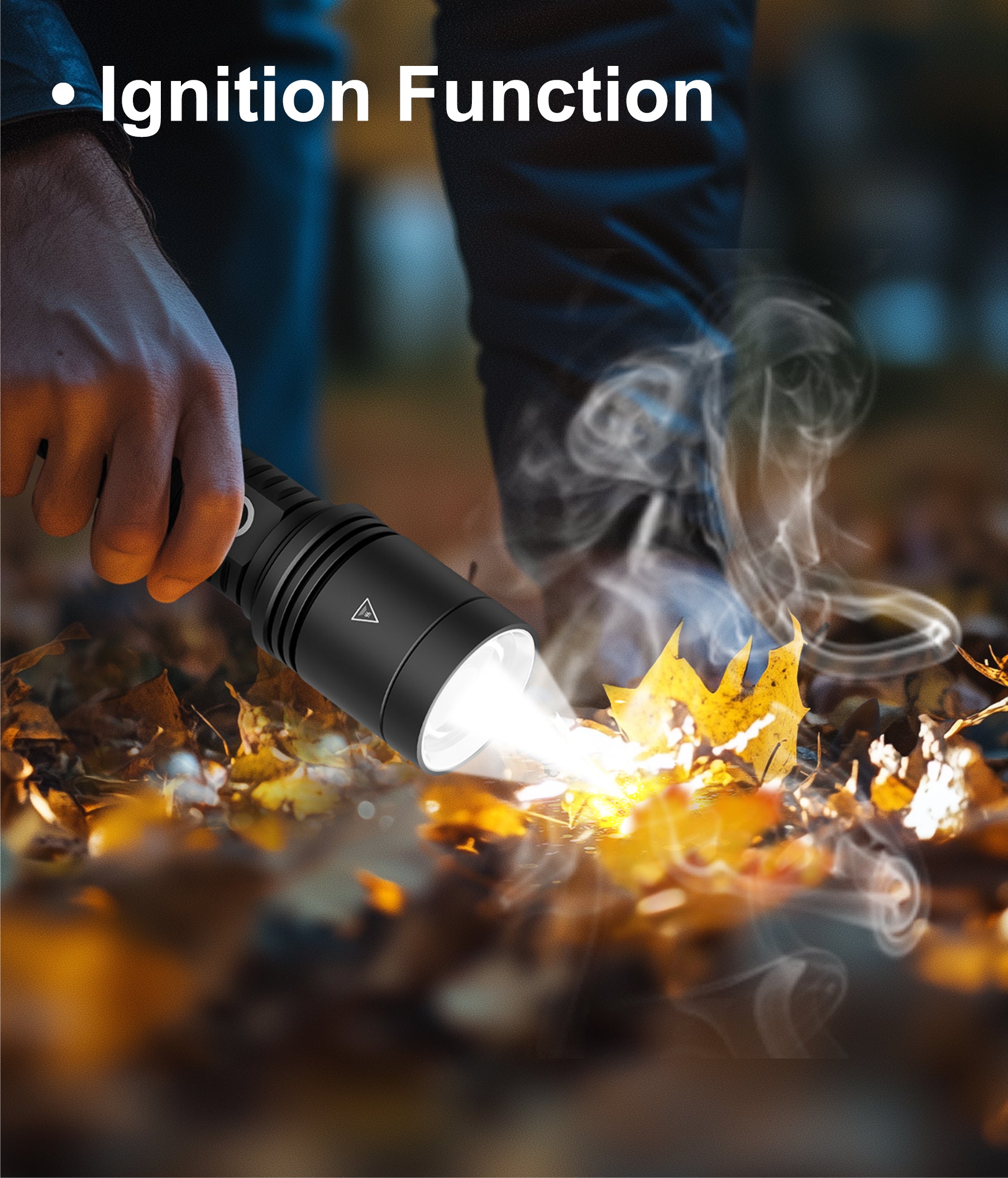5158 Rechargeable Flashlight – Philips Authorized, Ignition Lens & Camping Light, Outdoor Tactical Use
