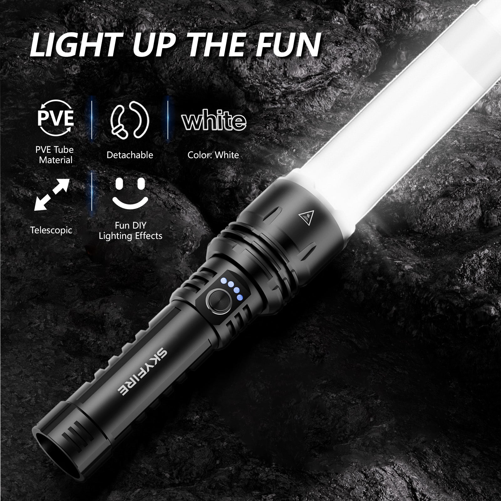 SkyFire® 1376 Upgraded High-Power Flashlight