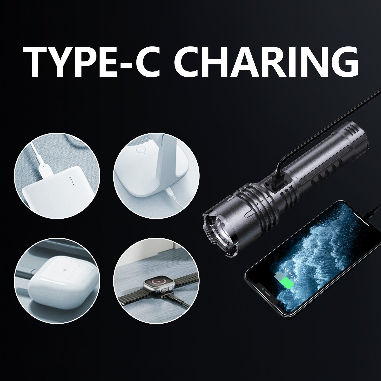 SkyFire 1376 Upgraded High-Power Flashlight