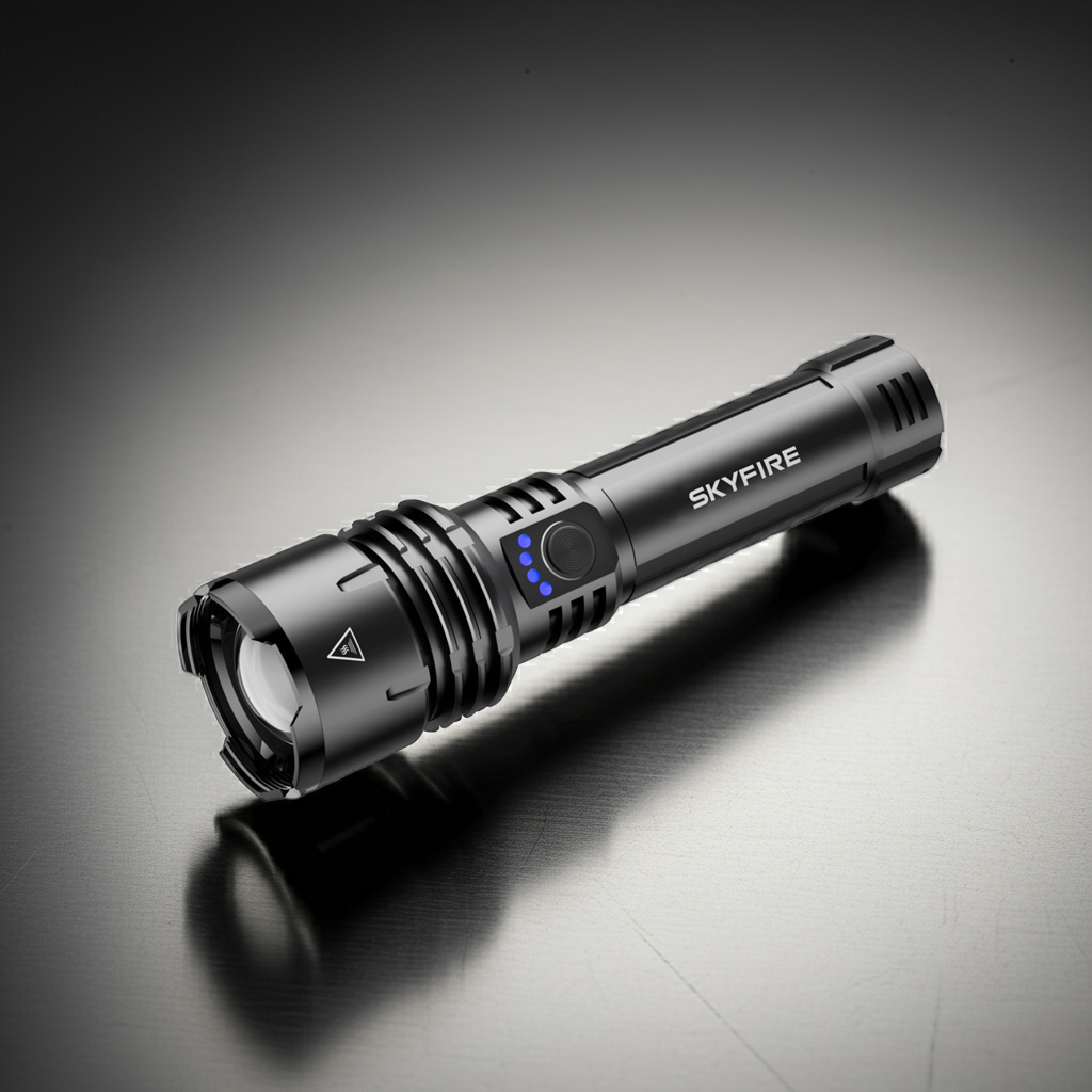 SkyFire® 1376 Upgraded High-Power Flashlight